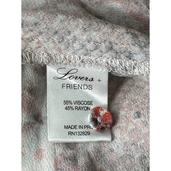 Lovers + Friends Top Womens Small Red Cream Snake Print Tie Neck Artsy Mob Wife - Picture 7 of 9